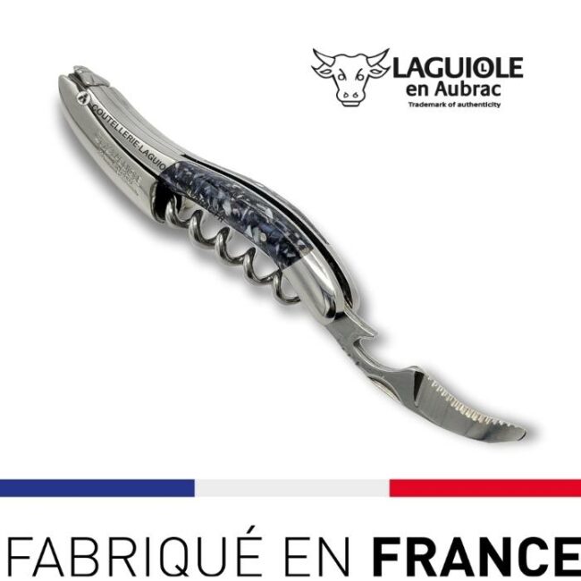 couteau sommelier laguiole manche coquille de moule