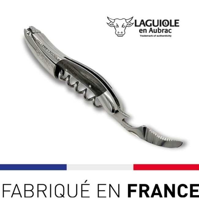 couteau sommelier laguiole morta chene fossile