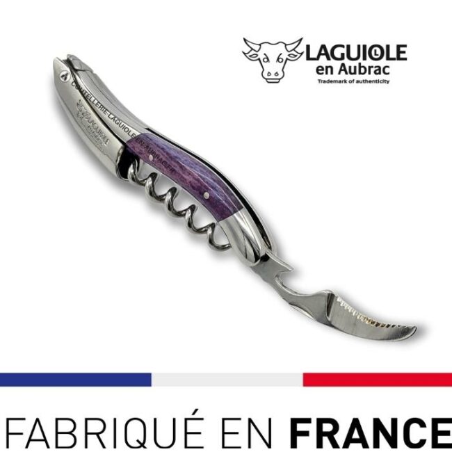 couteau sommelier laguiole os de chameau pourpre