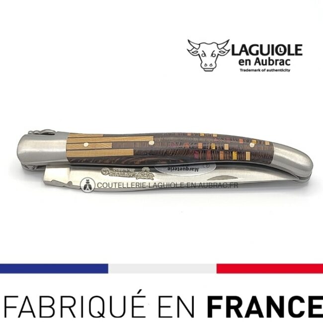 laguiole de poche marqueterie etincelle