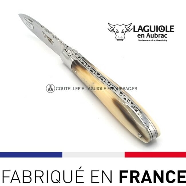 laguiole pliant crocus pointe de corne