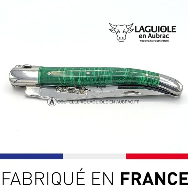 laguiole pliant malachite