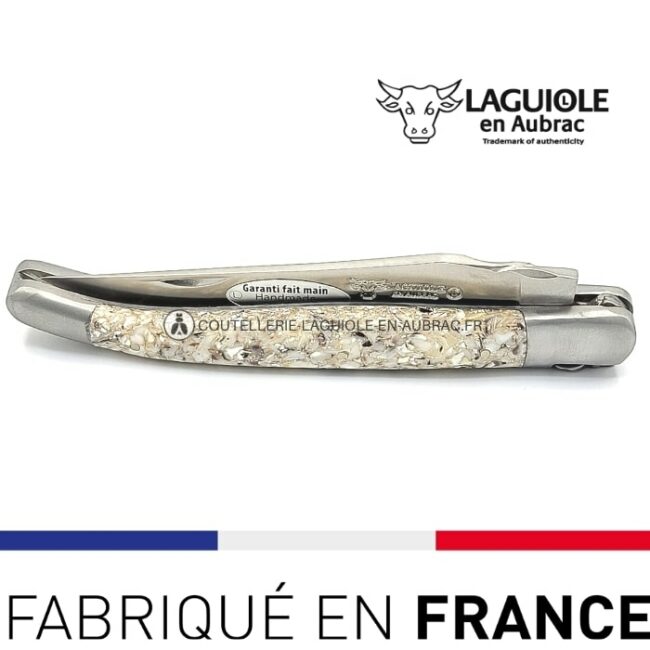 laguiole pliant manche coquilles d huitres
