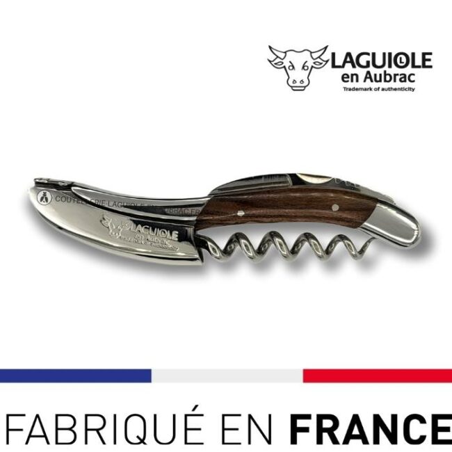 laguiole sommelier tire bouchon morado brillant