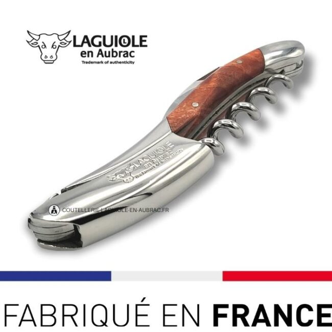 limonadier laguiole en loupe de peuplier rouge