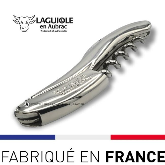 sommelier laguiole en aubrac artisanal inox brillant