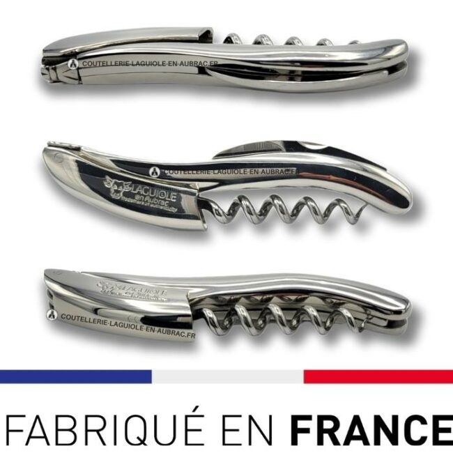 sommelier laguiole en aubrac inox brillant