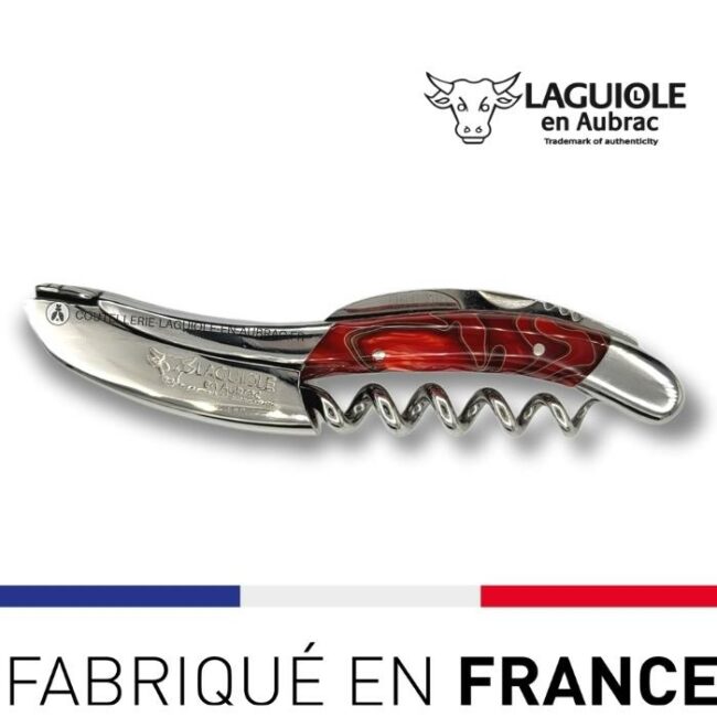 sommelier laguiole guimauve rouge acrylic