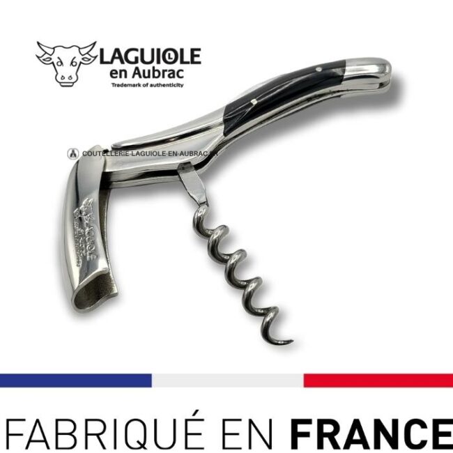 sommelier tire bouchon laguiole corne de buffle noire