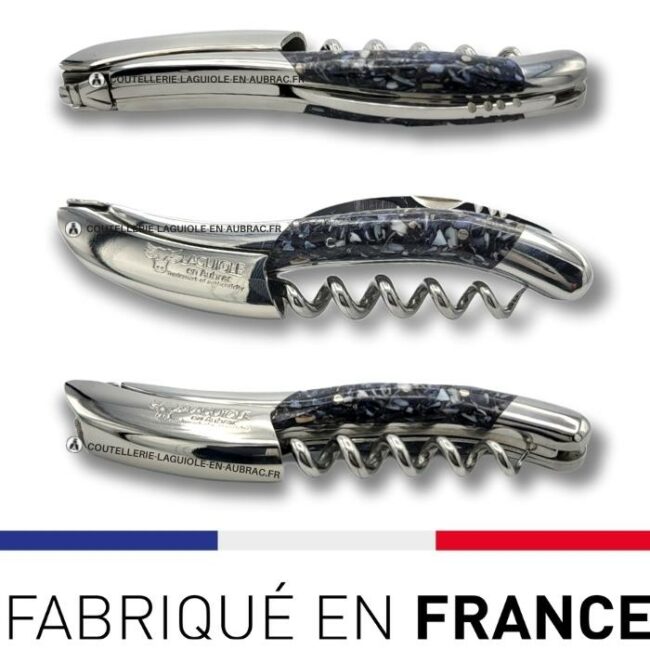 sommelier tire bouchon laguiole manche coquille de moule