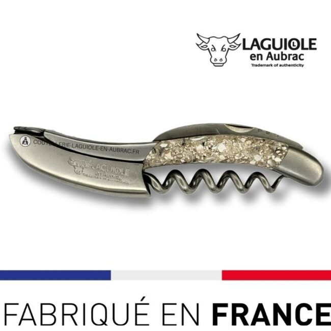 sommelier tire bouchon laguiole manche coquille huitres