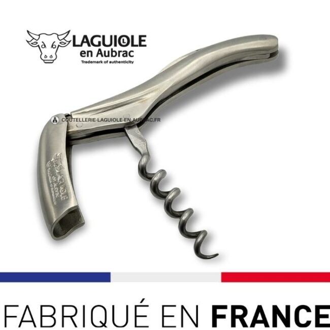tire bouchon sommelier laguiole inox matt