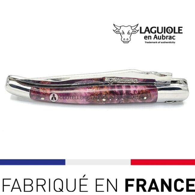 laguiole loupe de peuplier lie de vin