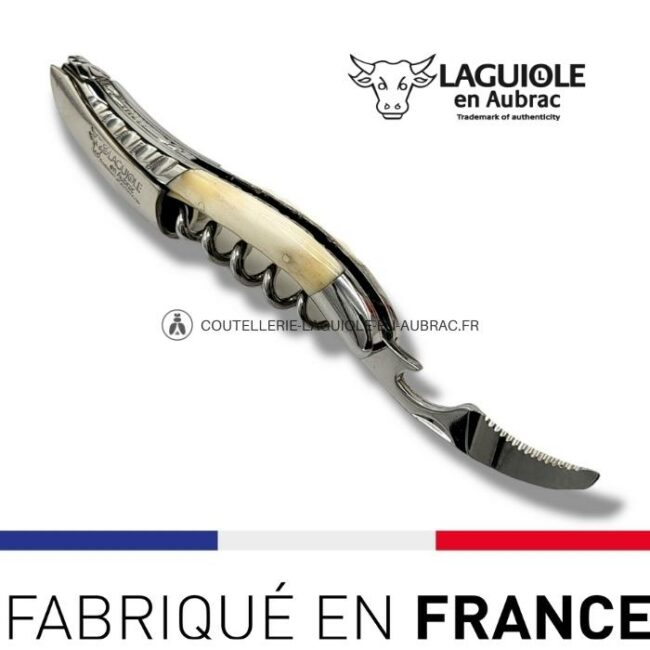 sommelier deluxe laguiole en aubrac os – inox brillant