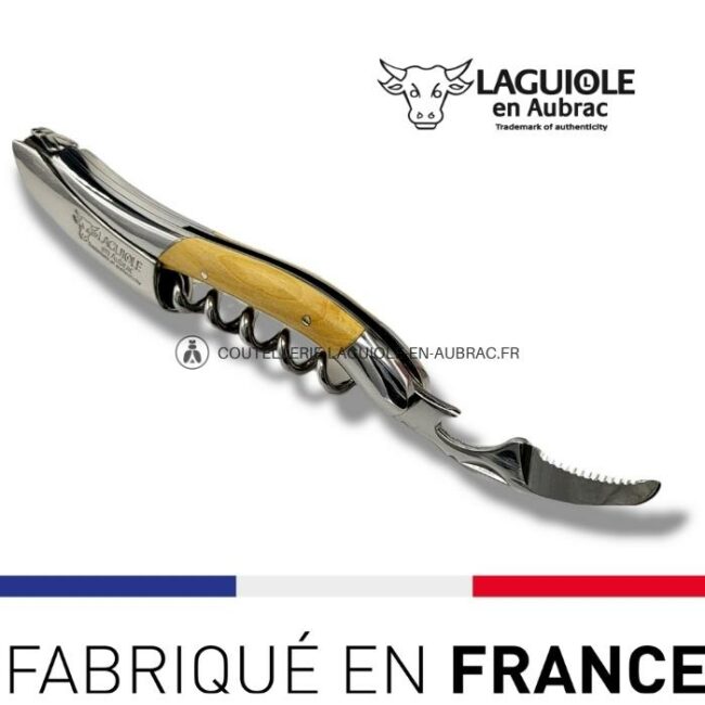 sommelier laguiole en aubrac buis – inox brillant