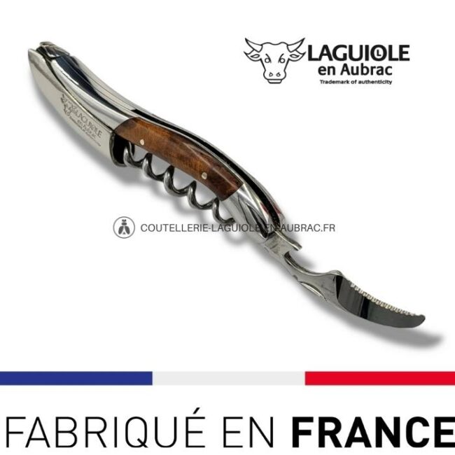 sommelier laguiole en aubrac thuya – inox brillant