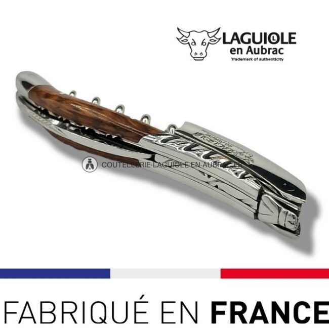 sommelier deluxe laguiole en aubrac amourette – inox brillant