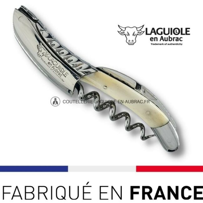 sommelier deluxe laguiole en aubrac os – inox brillant