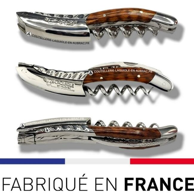 sommelier deluxe laguiole en aubrac amourette – inox brillant