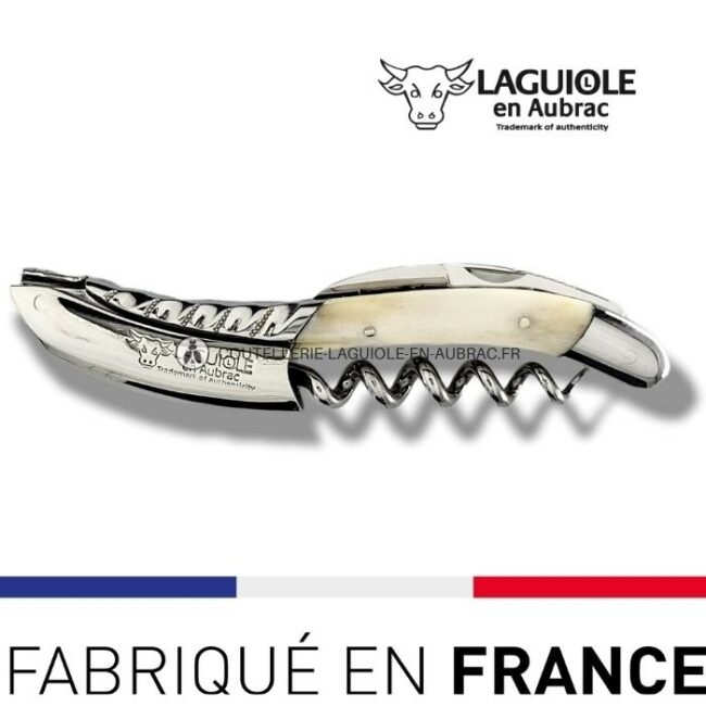 sommelier deluxe laguiole en aubrac os – inox brillant