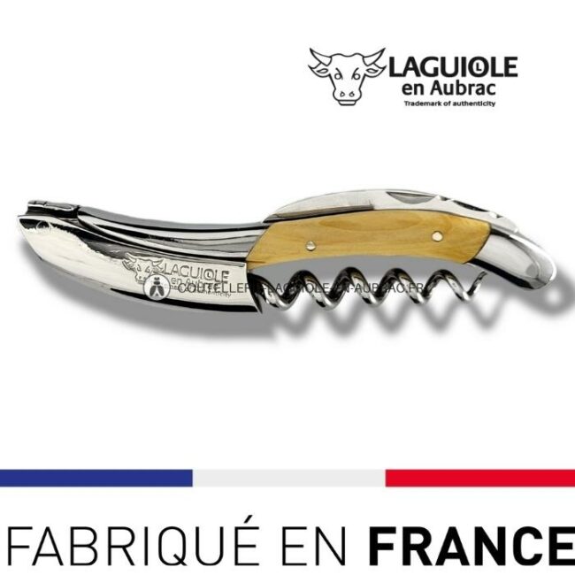 sommelier laguiole en aubrac buis – inox brillant