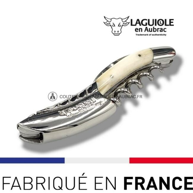 sommelier deluxe laguiole en aubrac os – inox brillant