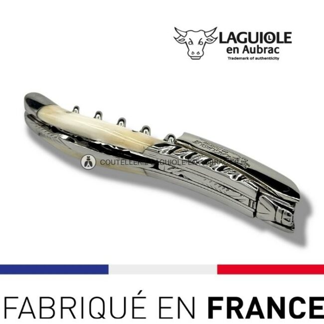 sommelier deluxe laguiole en aubrac os – inox brillant