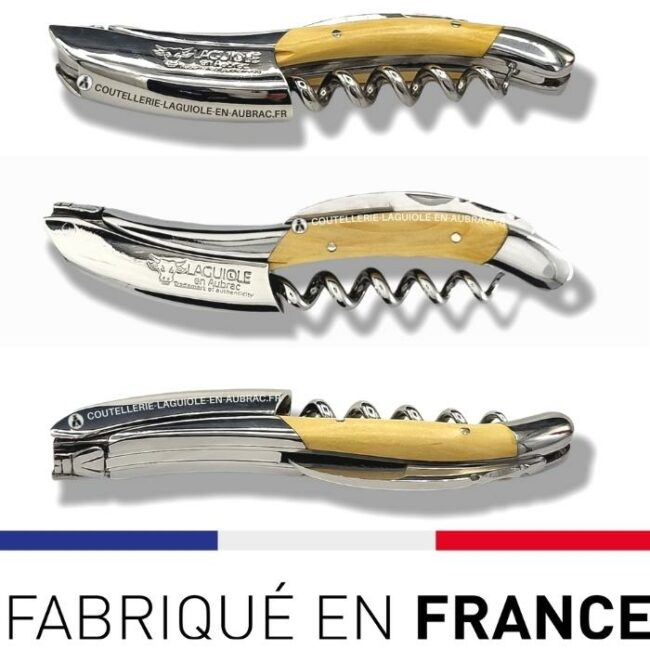 sommelier laguiole en aubrac buis – inox brillant