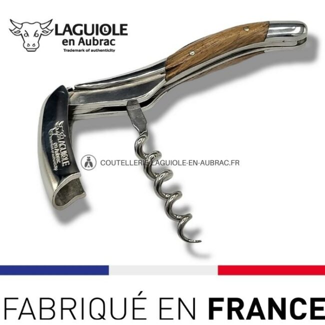 sommelier laguiole en aubrac noyer – inox brillant