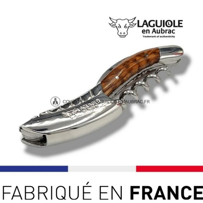 sommelier deluxe laguiole en aubrac amourette – inox brillant