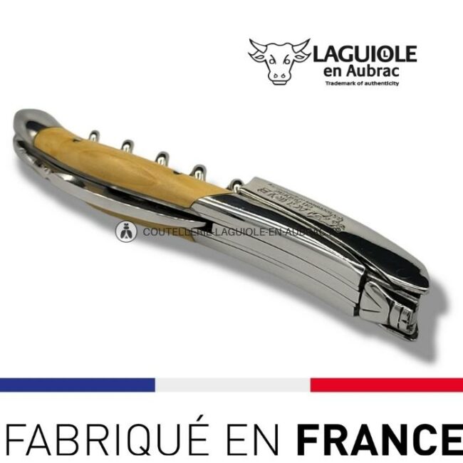 sommelier laguiole en aubrac buis – inox brillant