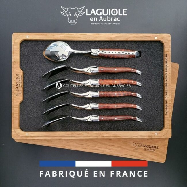 cuillères à dessert laguiole en amourette