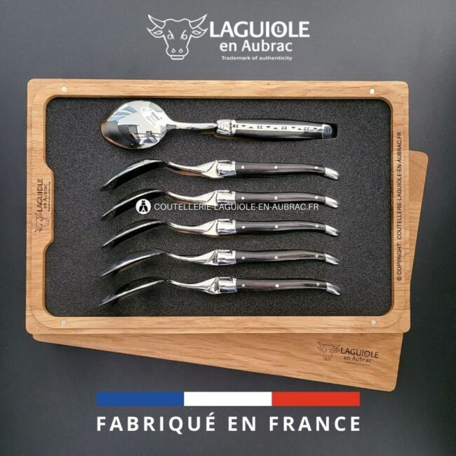 cuillères à dessert laguiole en Ébène