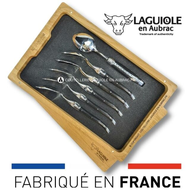 cuillères à dessert laguiole en Ébène