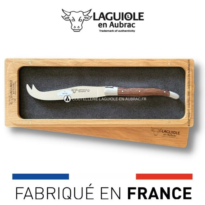 couteau à fromage laguiole classique manche en wenge