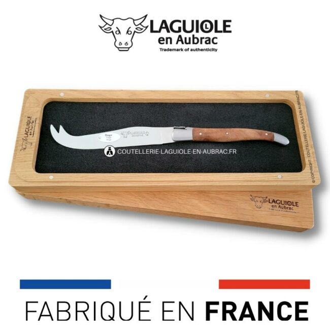 couteau à fromage laguiole classique manche en thuya