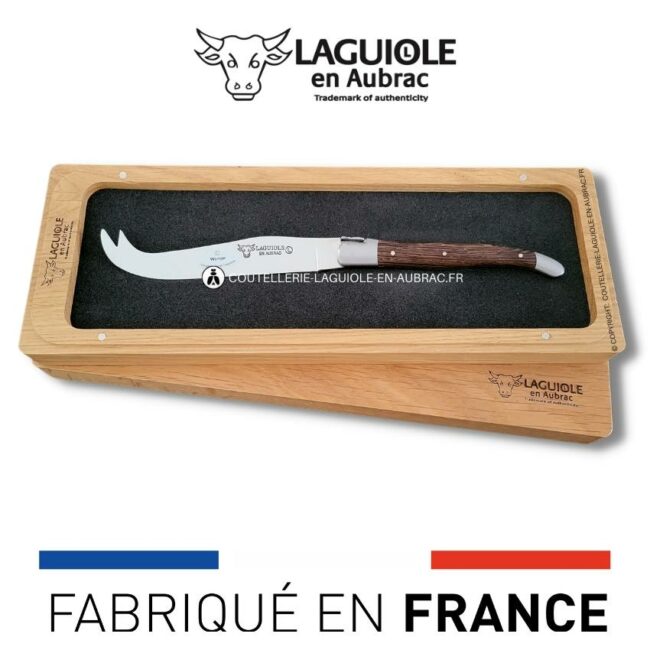 couteau à fromage laguiole classique manche en wenge