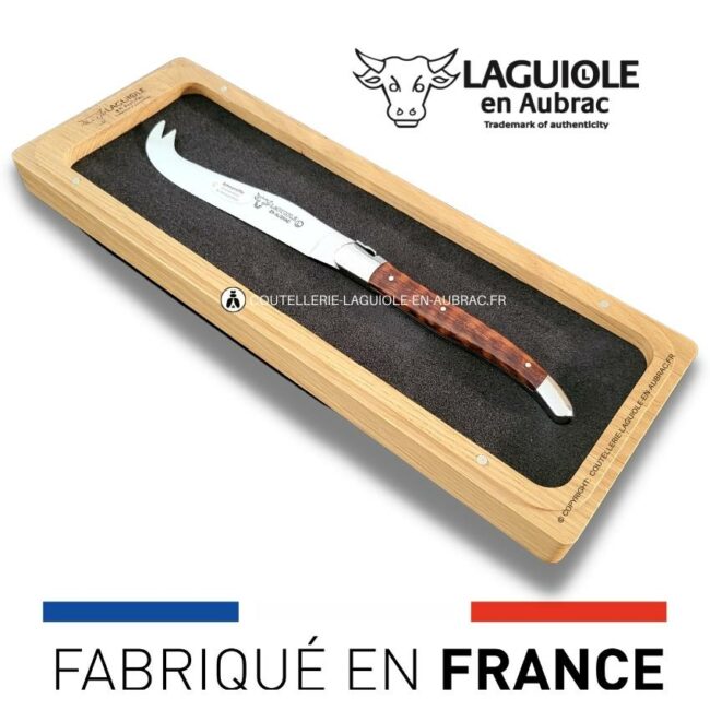 couteau à fromage laguiole classique manche en amourette