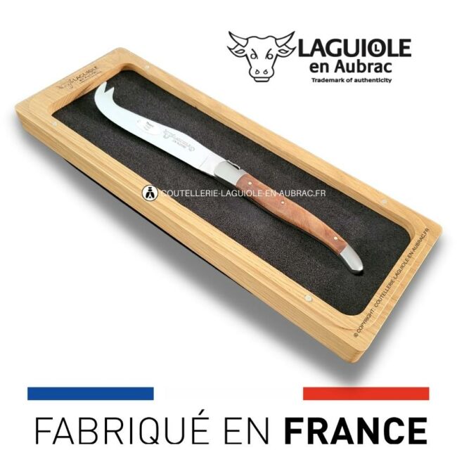 couteau à fromage laguiole classique manche en thuya