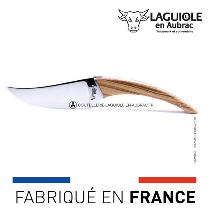 Plateau De Service En Bois D'olivier + Couteau Pour Fromage Et Charcuterie