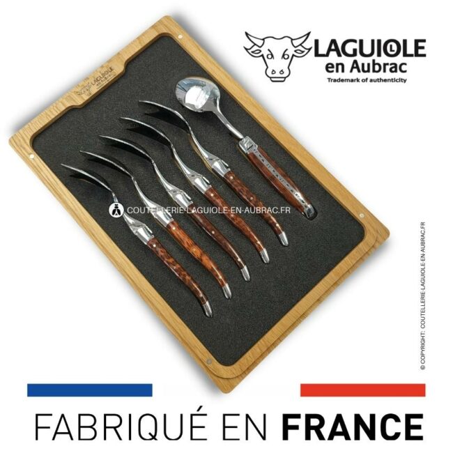 cuillères à dessert laguiole en amourette
