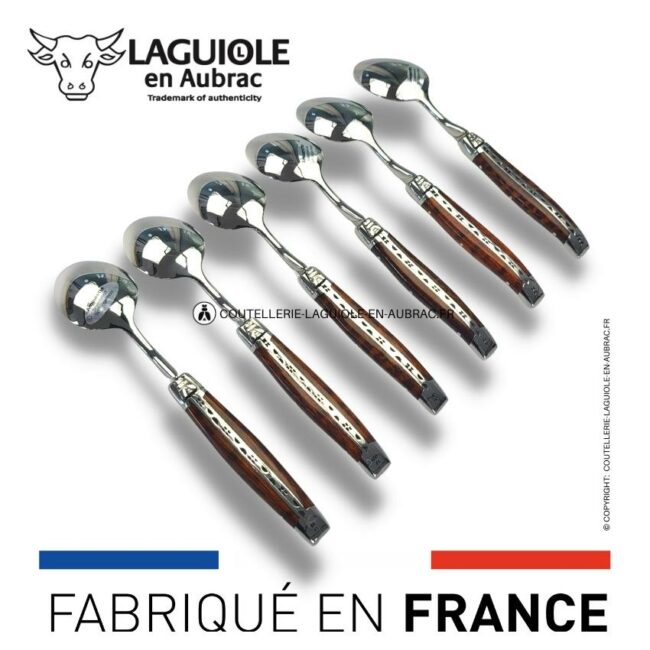 cuillères à dessert laguiole en amourette