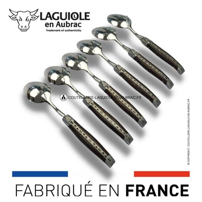 cuillères à dessert laguiole en wenge