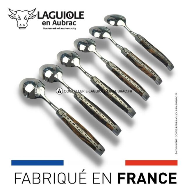 cuillères à dessert laguiole en cep de vigne