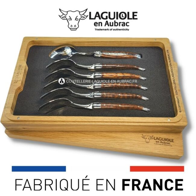 cuillères à dessert laguiole en amourette