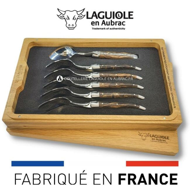 cuillères à dessert laguiole en cep de vigne
