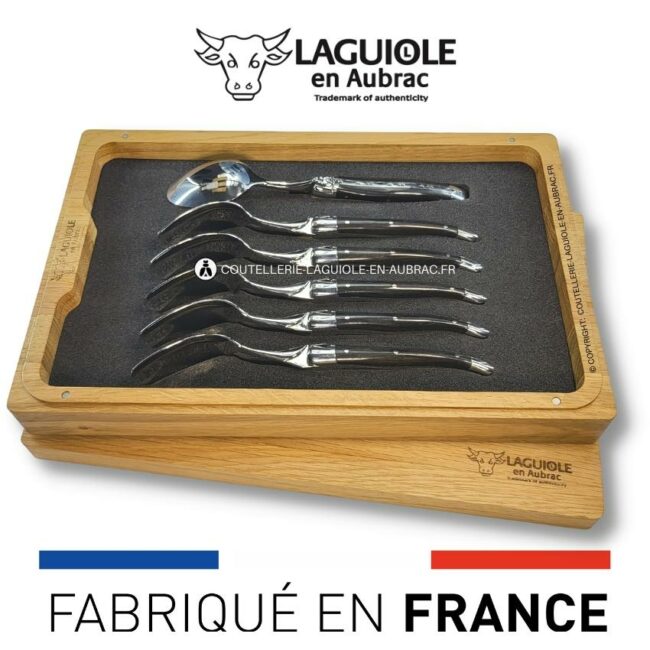 cuillères à dessert laguiole en Ébène