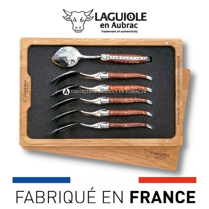 cuillères à dessert laguiole en amourette