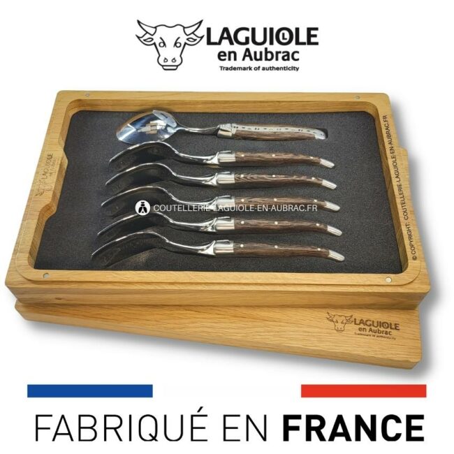 cuillères à dessert laguiole en wenge