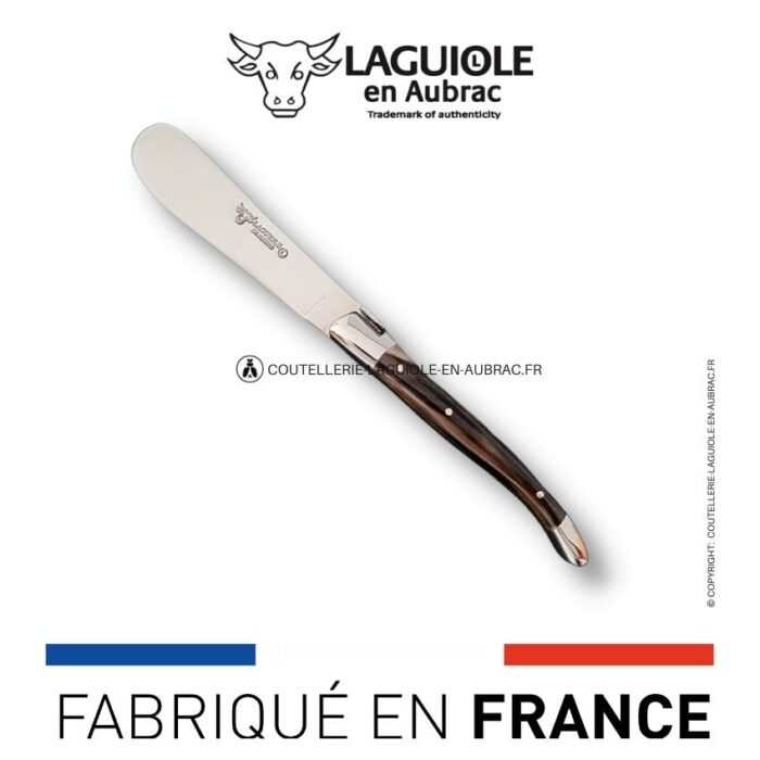 couteau à beurre laguiole manche en pointe de corne